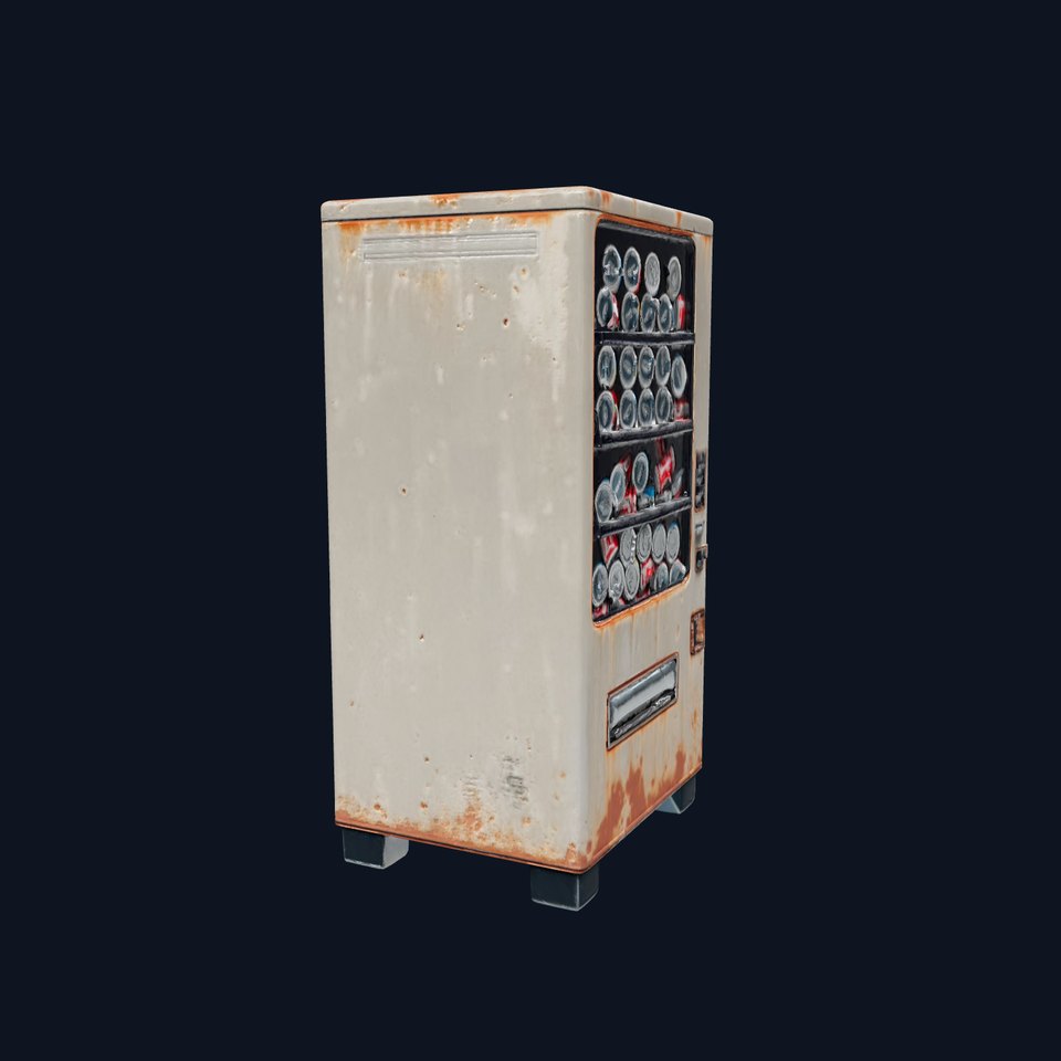Rustic Beverage Vending Machine model pack